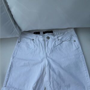 Nine West Crisp White Jean Shorts